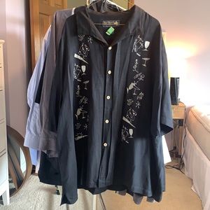 Nat Nast 100% silk shirt